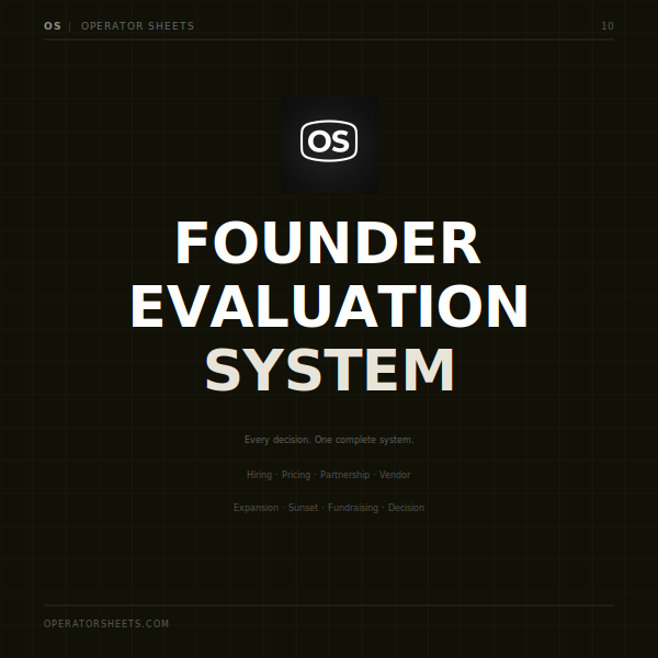 Founder Evaluation System