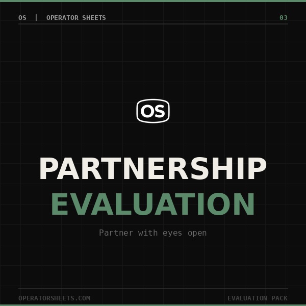 Partnership Evaluation