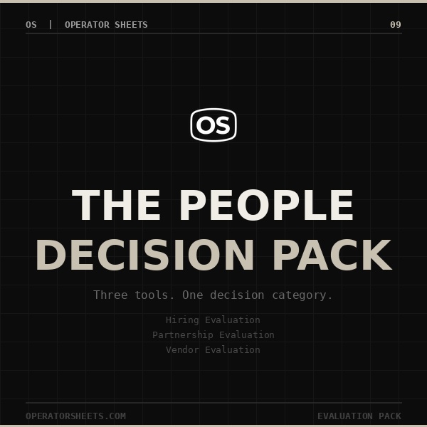 The People Decision Pack