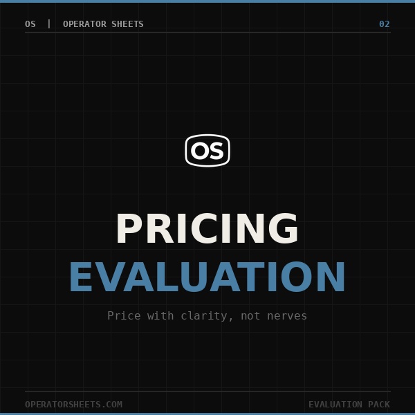 Pricing Evaluation