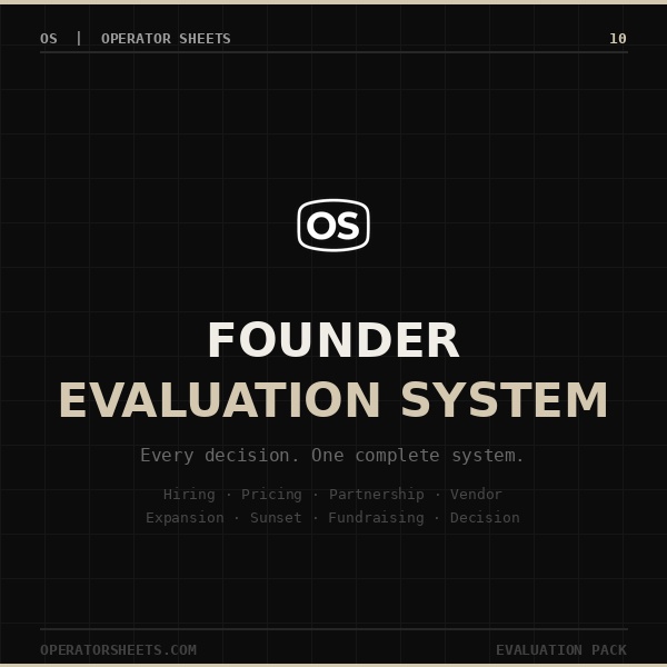Founder Evaluation System
