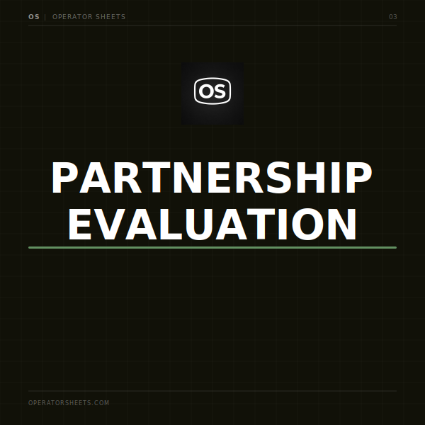 Partnership Evaluation